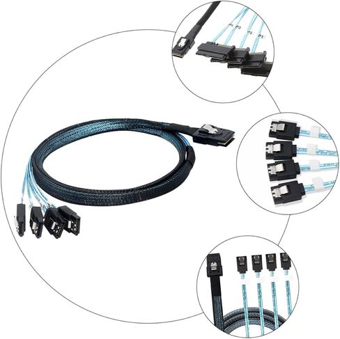 0.5m Mini Adapter Cable Transmission Cable for Solid State Hard Drives High-Speed Data to Professional Design Easy Installation and Identification in Saudi Arabia