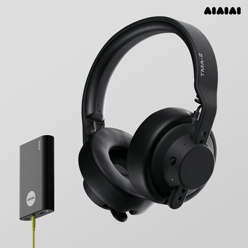 AIAIAI TMA-2 Professional Studio Wireless Headones ، LINK LONDANT W+ ULTRA LOND ، وحدات مع برامج تشغيل سيلولوز بيولوجية 40 مم ، بطارية من 20 إلى 40 ساعة ، وسادات أذن رغوة الذاكرة ، و Bluetooth in Kuwait
