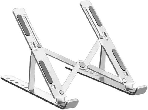 Universal Ergonomic Laptop Stand Foldable and Adjustable Metal Laptop Holder for Office Productivity with Durable Design in Saudi Arabia