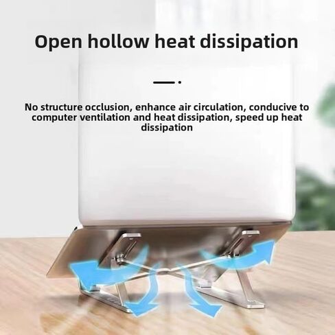 Universal Ergonomic Laptop Stand Foldable and Adjustable Metal Laptop Holder for Office Productivity with Durable Design in Saudi Arabia