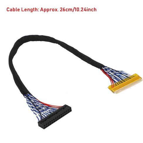 LCD LVDS Cable 5st مستقر 30Pin 2 قناة 8 بت مجموعة إصلاح شاشة الدعم لشاشات 17/19 بوصة TFT in Kuwait