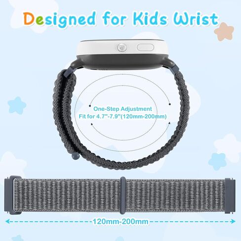 Geak 3 Pack Kids Nylon Strap متوافق مع Gizmo Watch 3 2 1/Gabb Watch 3E 3 2 1 استبدال الفرقة ، 20 مم إصدار منفرد حلقة منفردة لطيف متوافق مع Gizmo Watch Band for Kids Boys Girls in Saudi Arabia