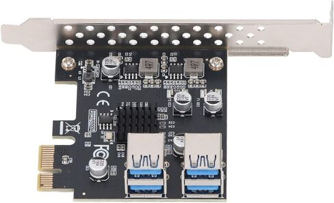 بطاقة توسيع USB C ، USB 3.2 Gen1 Extender Card 4 Port 5GBPS PCIE 1X إلى 16X محول فتحة لملحقات حالة الكمبيوتر الشخصي in Kuwait