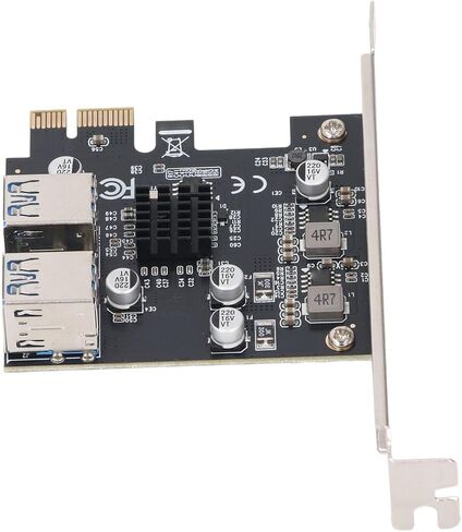 بطاقة توسيع USB C ، USB 3.2 Gen1 Extender Card 4 Port 5GBPS PCIE 1X إلى 16X محول فتحة لملحقات حالة الكمبيوتر الشخصي in Kuwait