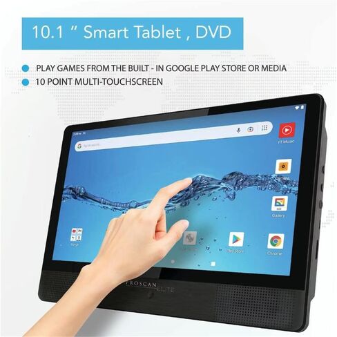 PROSCAN Elite 10.1" Quad Core Tablet/Portable DVD Combo 2GB/32GB Android 11 PELTDV1029 (Renewed) in Kuwait