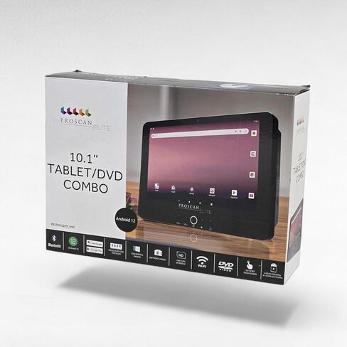 PROSCAN Elite 10.1" Quad Core Tablet/Portable DVD Combo 2GB/32GB Android 11 PELTDV1029 (Renewed) in Kuwait