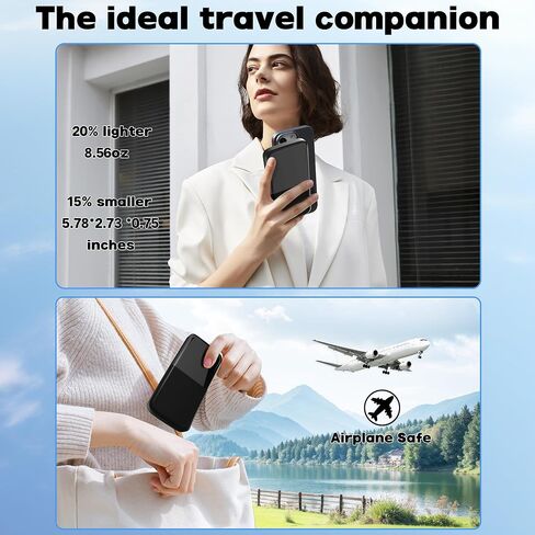 شاحن محمول من Sle-Tech مع Cables In Slim Portable Charger Bank 4 مخرجات 3 IUtputs مع حزمة بطارية سفر عرض LED (10000 مللي أمبير في الساعة) in Saudi Arabia