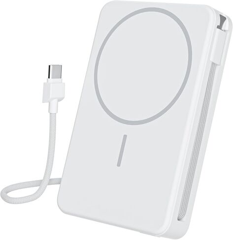 Magnetic Power Bank, 10,000mAh Wireless Portable Charger for Mag-Safe 15W Fast Charging, Battery Pack with USB-C Cable 20W in/Out for iPhone Air/17/16/15/14/13/12/Plus/Pro/Pro Max, AirPods & More in Saudi Arabia
