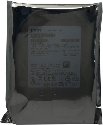 HGST Ultrastar 6TB 3.5inch 128MB Cache 7200RPM SATA 6.0GB/S محرك داخلي للمؤسسة الداخلية - HUS726060ALE614 (لجهاز سطح المكتب/MAC ، NAS ، CCTV DVR ، نظام الاستقصاء ، RAID ، خادم) (متجدد) in Saudi Arabia