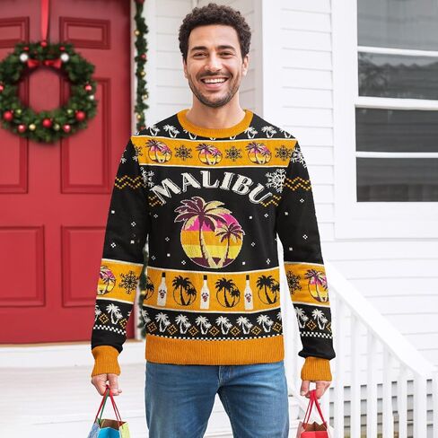 Ugly Christmas Sweater, Holiday Crewneck Cardigan for Women Men, Long Sleeve Knit Pullover Gifts for Christmas in Saudi Arabia