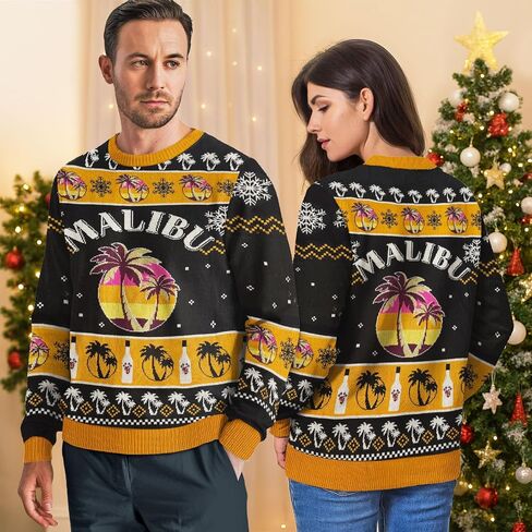 Ugly Christmas Sweater, Holiday Crewneck Cardigan for Women Men, Long Sleeve Knit Pullover Gifts for Christmas in Saudi Arabia