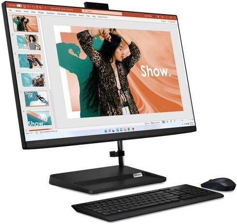 Lenovo IdeaCentre AIO 3 24IAP7 2023 All-in-One Desktop 23.8-inch IPS Touchscreen 8-Core 12th Gen Intel Core i5-12450H Iris Xe Graphics 64GB DDR4 2TB SSD WiFi 6 RJ45 LAN Win11 Pro w/ONT 32GB USB in Saudi Arabia
