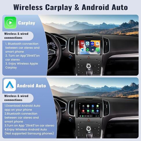 Stereo Sixwin Android Car Stereo For Ford Edge 2011 2012 2013 2014 مع Carplay اللاسلكي Android Auto Mirror Link 2g+64g 9 inch touchscreen bluetooth gps savigation wifi fm camera camera camera in Saudi Arabia