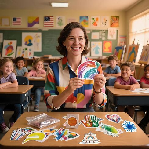 200-PCS Holographic Book Stickers, Bookish Stickers for Adults & Kids and Kindle Cases Water Bottles Journal Scrapbook Laptop, Reading Glitter Vinyl Decals, Book Lover Decor in Kuwait