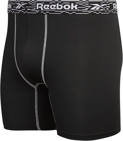 Reebok Mens Boxer Briefs - 3 Pack Moisture Wicking Athletic Performance Underwear - Boxer Briefs for Men (Sizes: S-XL) in Kuwait