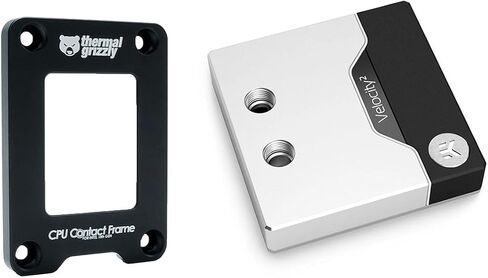EKWB EK-Quantum Velocity 2 CPU Water Block - 1700 and Thermal Grizzly Intel 13th/14th Gen CPU Contact Frame Bundle, Nickel/Plexi, TR-85766-99074 in Saudi Arabia