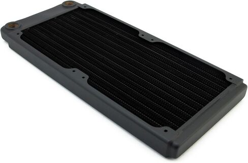XSPC TX240 Ultra Thin Radiator ، 120 مم × 2 ، مروحة مزدوجة ، أسود in Saudi Arabia