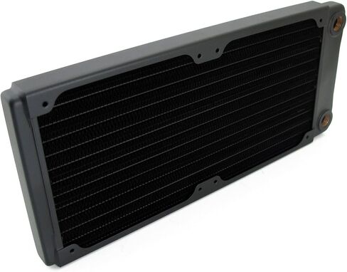 XSPC TX240 Ultra Thin Radiator ، 120 مم × 2 ، مروحة مزدوجة ، أسود in Saudi Arabia