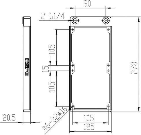 XSPC TX240 Ultra Thin Radiator ، 120 مم × 2 ، مروحة مزدوجة ، أسود in Saudi Arabia