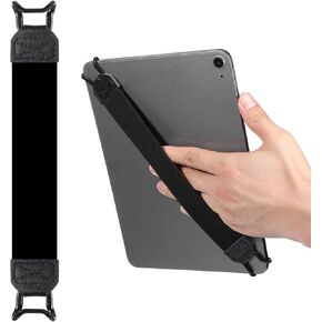 Tablet Hand Strap, 8.6-15in Universal Adjustable Tablet Strap, Versatile Tablets Hand Holder Fastening Handle Grip Suitable for All 7-11" Tablets (Black) in Kuwait