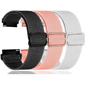 DR03 DR06 DR05 نايلون تمتد نطاقات متوافقة مع FITPOLO / TOOBUR / FQQ / Blazechip DR06 ، من أجل keeponfit dr05 ، YMZ DR03 SMART WATCH SMART PRESTABLE LISTBAND ALTRAPS (3 عبوات) in Saudi Arabia
