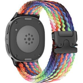 Braided Bands for Samsung Galaxy Watch 8/9 Band 40mm 44mm/8 Classic 46 mm Women/Men,Elastic Nylon Fabric One Click No Gap Parachute Sport Strap for Samsung Galaxy Watch 8 Classic Band 46mm/8 9 44/40mm in Saudi Arabia