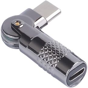من النوع C إلى USB Male Rovating Adapter 90 درجة فرض رسوم سريعة 60 واط لنقل البيانات لأجهزة ألعاب المحول المعدني النوع C in Kuwait