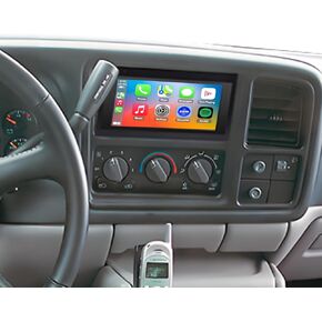 Qled Radio for Chevy GMC Buick Cadillac 1995 1996 1997 1998 1999 2000 2001 2002،8 Core Touch Screen Stereo Stereo ، Wireless Carplay و Android Auto ، كاميرا احتياطية مجانية in Kuwait