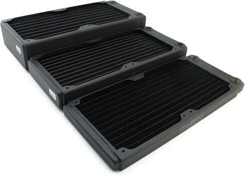 XSPC TX240 Ultra Thin Radiator ، 120 مم × 2 ، مروحة مزدوجة ، أسود in Saudi Arabia
