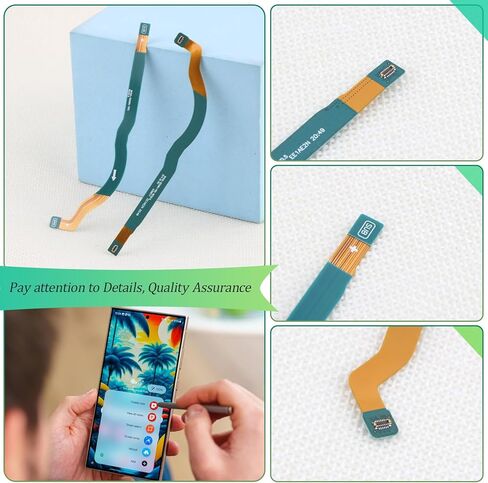 كابل مرن هوائي إشارة ل Samsung Galaxy S24 Ultra 5G مع Samsung S24 Ultra S928U S928U1 S928B S928W إكسسوارات استبدال موصلات الإشارات مع أدوات الإصلاح in Kuwait