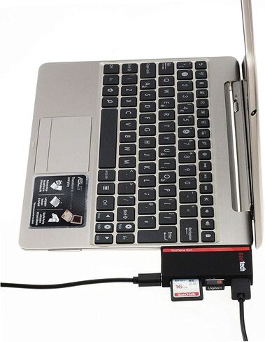 Navitech 2 في 1 كمبيوتر محمول/جهاز لوحي USB 3.0/2.0 محول محول/مدخلات USB micro مع قارئ بطاقة SD/Micro SD متوافق مع Lenovo Ideapad 1i 11.6 '' laptop in Kuwait