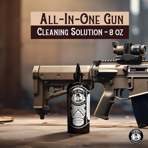 Dr Jim's - CLP Gun Cleaner and Lubricant - All-in-One Gun Cleaning Oil, Bore Cleaner, Non Solvent - for Metal, Wood & Plastic - Advanced Lube & Rust Protector with Graphene Formula - Made in USA in Saudi Arabia