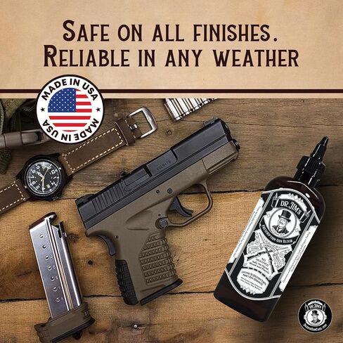 Dr Jim's - CLP Gun Cleaner and Lubricant - All-in-One Gun Cleaning Oil, Bore Cleaner, Non Solvent - for Metal, Wood & Plastic - Advanced Lube & Rust Protector with Graphene Formula - Made in USA in Saudi Arabia