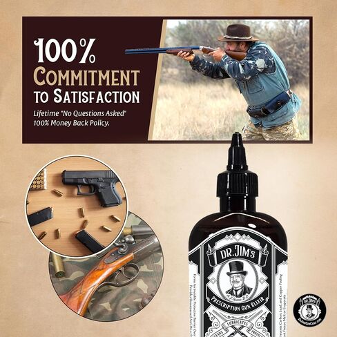Dr Jim's - CLP Gun Cleaner and Lubricant - All-in-One Gun Cleaning Oil, Bore Cleaner, Non Solvent - for Metal, Wood & Plastic - Advanced Lube & Rust Protector with Graphene Formula - Made in USA in Saudi Arabia