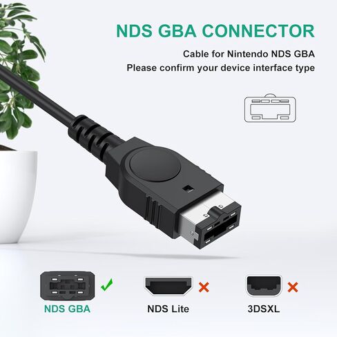 Meliya for Gameboy Advance SP Charger ، GBA SP Charger Cable for Nintendo DS Original Console (NDS)/Gameboy Advance SP (GBA SP) in Kuwait