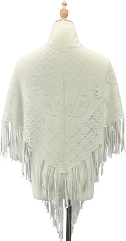 شال LMVERNA للسيدات جديد من النايلون المجوف بلون سادة وقابل للتنفس وشاح مثلث مثلث in Kuwait