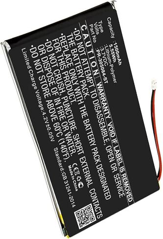 بديل لـ Barnes & Noble Glowlight 3 بطارية ، 1500mAh Li-Polymer in Kuwait