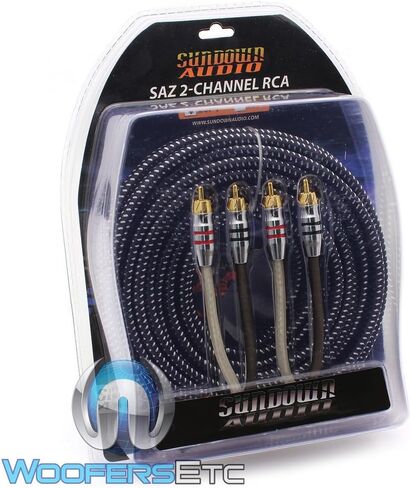 Sundown Audio 20 Foot Saz 2-Channel Solid 100% OFC Copper Twisted RCA Wire in Saudi Arabia