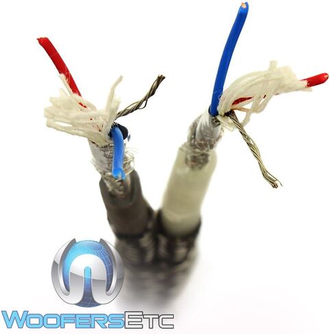 Sundown Audio 20 Foot Saz 2-Channel Solid 100% OFC Copper Twisted RCA Wire in Saudi Arabia