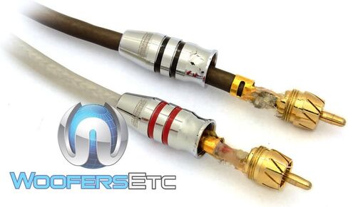 Sundown Audio 20 Foot Saz 2-Channel Solid 100% OFC Copper Twisted RCA Wire in Saudi Arabia