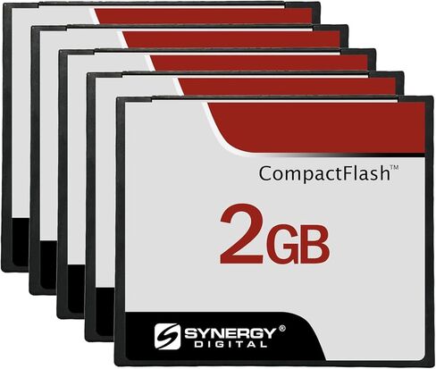 Synergy Digital 2GB Compact Flash Memory Cards, Compatible with Sony DSLR-A900 Digital Camera - 30MB/s - Pack of 5 in Saudi Arabia