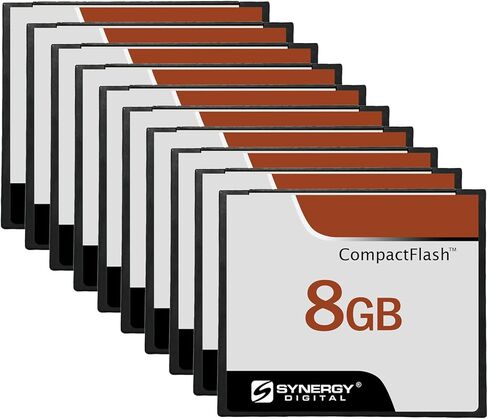 Synergy Digital 8GB Compact Flash Memory Cards, Compatible with Sony DSLR-A850 Digital Camera - 30MB/s - Pack of 10 in Saudi Arabia