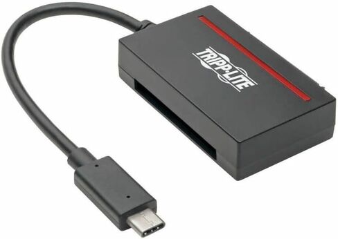 Tripp Lite Eaton U438-CF-SATA-5G USB-C إلى محول CFAST 2.0 و 2.5 بوصة SATA III ، USB 3.1 5GBPS ، لحزمة 2TB SSD/HDD ، WIN/MAC/LINUX ، قارئ محمول ، حزمة Cloud Care Pre-Configured مؤهلة (1 حزمة) in Saudi Arabia