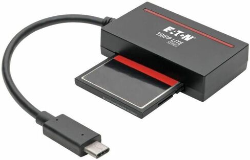 Tripp Lite Eaton U438-CF-SATA-5G USB-C إلى محول CFAST 2.0 و 2.5 بوصة SATA III ، USB 3.1 5GBPS ، لحزمة 2TB SSD/HDD ، WIN/MAC/LINUX ، قارئ محمول ، حزمة Cloud Care Pre-Configured مؤهلة (1 حزمة) in Saudi Arabia