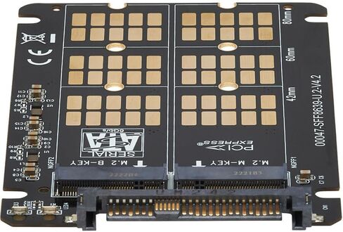 Tripp Lite Eaton Series P970-U2M2 U.2 SFF-8639 to M.2 NVMe/SATA SSD Adapter 2242/2260/2280, PCIe 3.0, Plug & Play, Cloud Care Pre-Configured Bundle Eligible (1 Pack) in Saudi Arabia