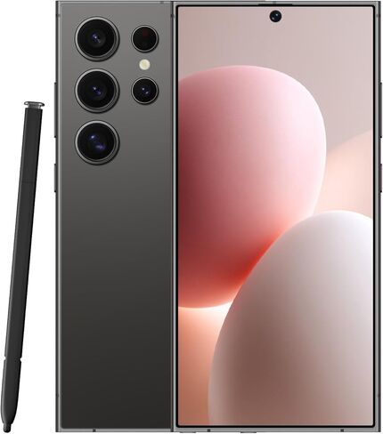 C24 Ultra Android Phone Build-in Pen ، 8GB+256GB STORAGE PERPHIONAL ، Android 14.0 PRATTION PRUTTIONS 6800MAH ، 6.82 "HD Screen ، 108MP Camera | 5G Phone | Dual Sim & Face ID | GPS-Black in Kuwait