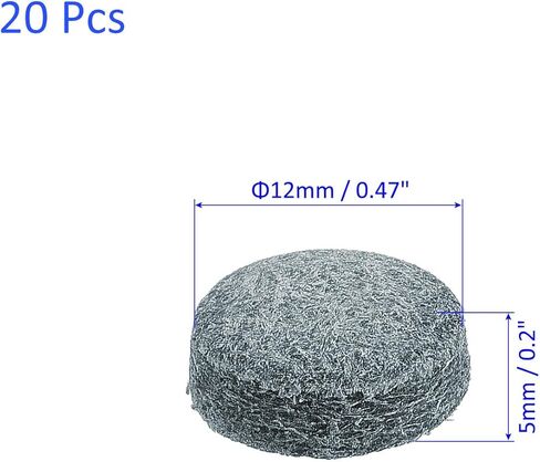 M METERXITY 20 Pack Pool Cue Tips - Billiard Cue Replacement Tip, Wear-Resistant, Apply to Pool Cues/Snooker (9mm Dia, Blue) in Kuwait