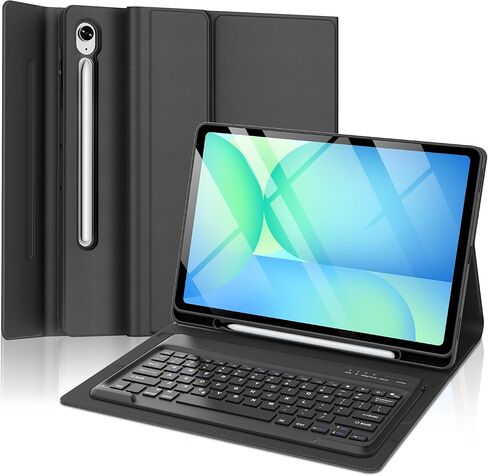 Keyboard Case for Samsung Galaxy Tab S10 FE+ Plus 13.1 Inch 2025, Magnetic Detachable Wireless Bluetooth Keyboard, Slim Protective Folio Cover with S Pen Holder for Samsung Tab S10 FE Plus, Sky Blue in Kuwait