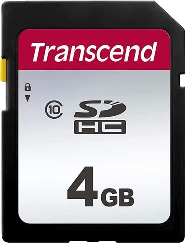 Transcend 4GB Secure Digital SDHC Memory Card, Compatible with Samsung S860 Digital Camera - Class 10, 20MB/s, 300 Series in Saudi Arabia