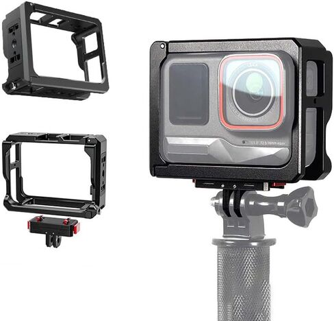 Metal Dive Housing Compatible with Insta360 AcePro2 Action Camera,Waterproof up to 80m,Dive Case Shell for Ace Pro 2 Action Camera (Magnetic Foldable Dual - Card Version) in Saudi Arabia